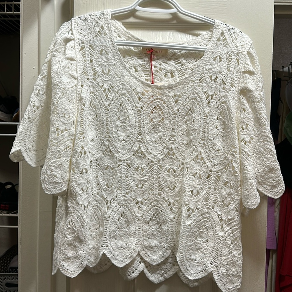 Solitaire Crochet Top Size Medium
